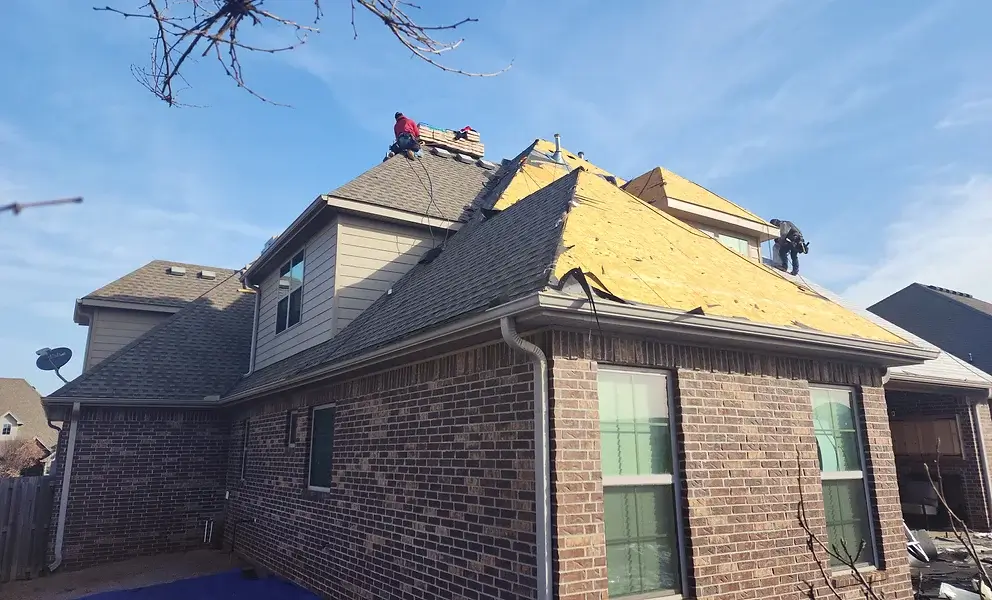 Leaking roof repair service in Bentonville by Nortons Roofing
